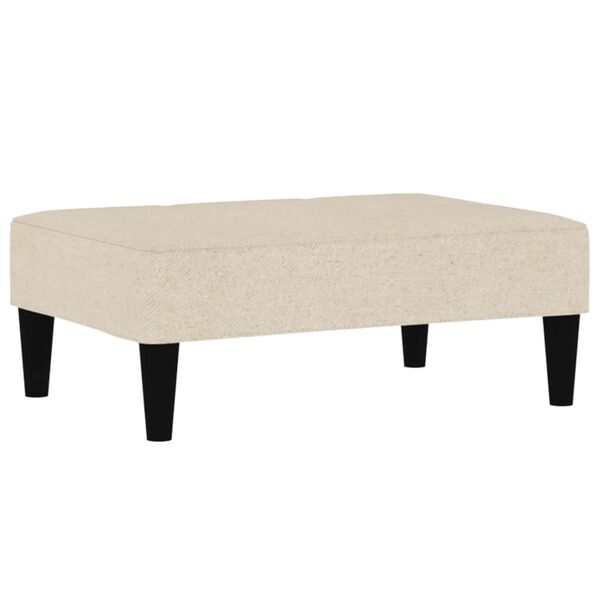 vidaXL Tabure od mikrovlakana krem