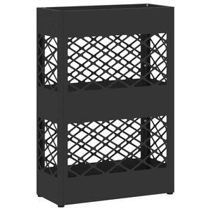 vidaXL Stalak za ki&scaron;obrane Crna 28 x 12 x 41 cm Čelik