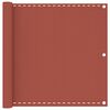 vidaXL Balkonski zastor terakota 90 x 600 cm HDPE