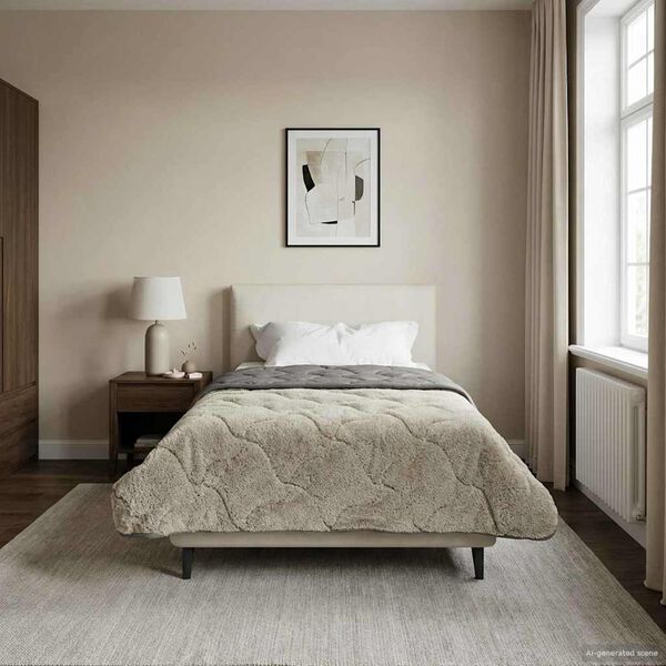 vidaXL Puni pokrivač za cijelu godinu Svjetlosiva 155 x 200 cm