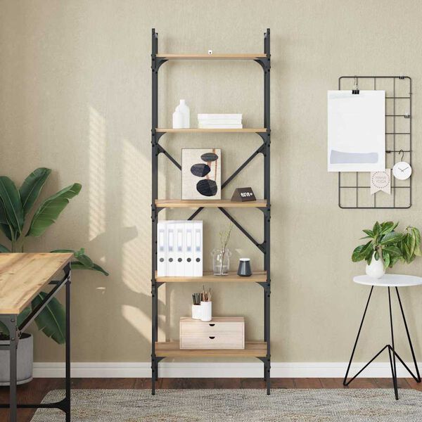 vidaXL Police za knjige Umjetnički hrast 56 x 32 x 174 cm