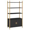 vidaXL Visoka komoda crna 80 x 40 x 153 cm od konstruiranog drva