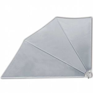 vidaXL Sklopiva bočna tenda siva 160 x 240 cm