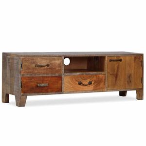 vidaXL TV ormarić od masivnog drva vintage 118 x 30 x 40 cm