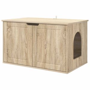 vidaXL Mačja Kuća Sonoma 85 x 55 x 50,5 cm Konstruirano drvo