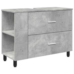 vidaXL Toaletna jedinica Betonska siva 80 x 35 x 60 cm