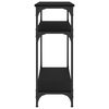 vidaXL Konzolni stol crni 75 x 29 x 75 cm od konstruiranog drva