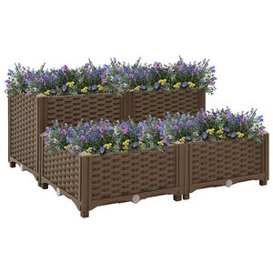 vidaXL Povi&scaron;ena gredica 80 x 80 x 38 cm od polipropilena