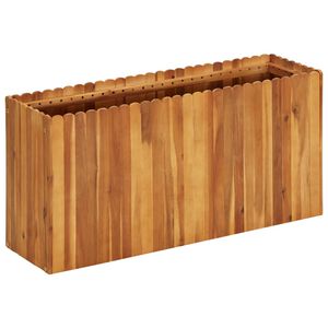 vidaXL Vrtna posuda za sadnju od masivnog bagremovog drva 100x30x50 cm