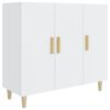 vidaXL Komoda bijela 90x34x80 cm od konstruiranog drva