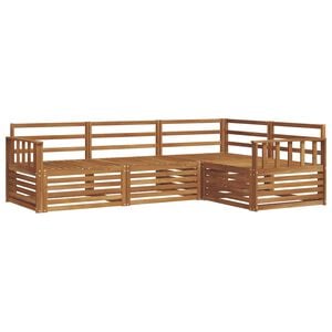 vidaXL Set vanjskih sofa 4 kom. Prirodna Čvrsto drvo akacije