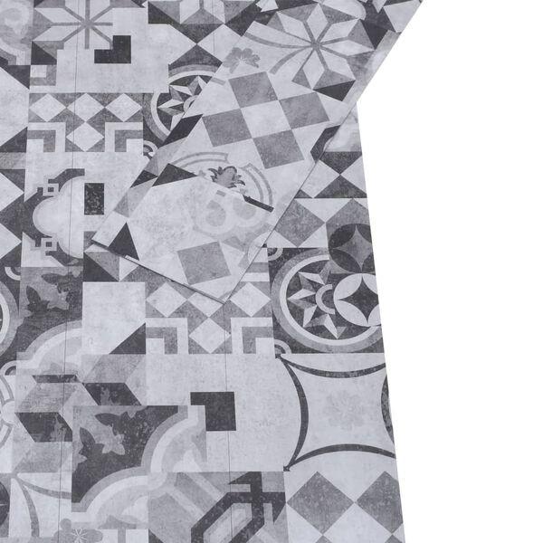 vidaXL Podne obloge PVC 4,46 m&sup2; 3 mm samoljepljive sa sivim uzorkom