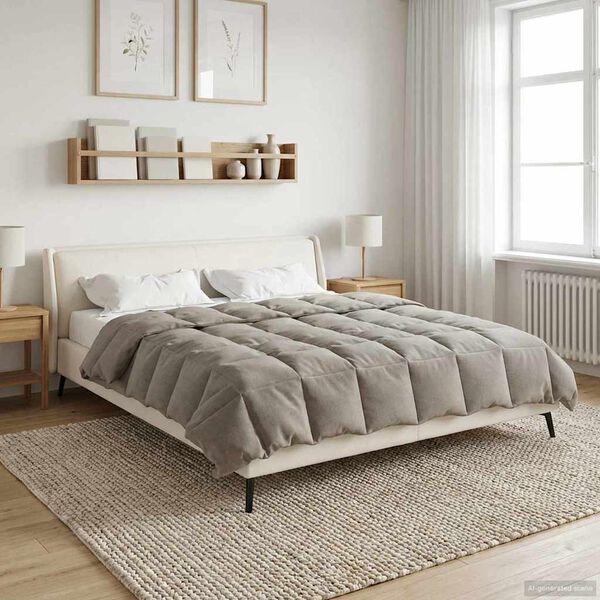 vidaXL Zimska pokrivača &Scaron;onerisan Zelena 200 x 220 cm Mikrovlakna