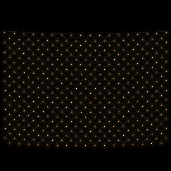 vidaXL Božićna svjetlosna mreža topla bijela 3 x 3 m 306 LED