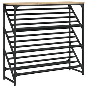 vidaXL Stalak za cipele boja hrasta 90x30x85 cm konstruirano drvo