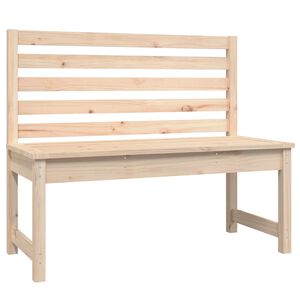 vidaXL Vrtna klupa 109 cm od masivne borovine