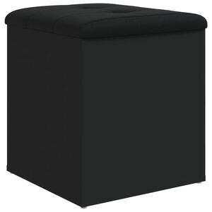 vidaXL Klupa za pohranu crna 42 x 42 x 45 cm od konstruiranog drva