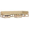 vidaXL Set vanjskih sofa 8 pcs Bijela i bež 79 x 79 x 37 cm