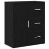 vidaXL Kreveta Crni hrast 60 x 31 x 70 cm Konstruirano drvo