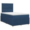 vidaXL Boxspring krevet s madracem Plava 120 x 200 cm Tkanina