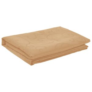 vidaXL Tkanina za stol Četvrtasti Bež 110 x 110 cm