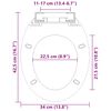 vidaXL Toaletna daska s mekim zatvaranjem i brzim otpu&scaron;tanjem crna
