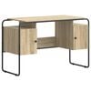 vidaXL Stol s pohranom Hrast sonoma 120 x 50,5 x 75,5 cm