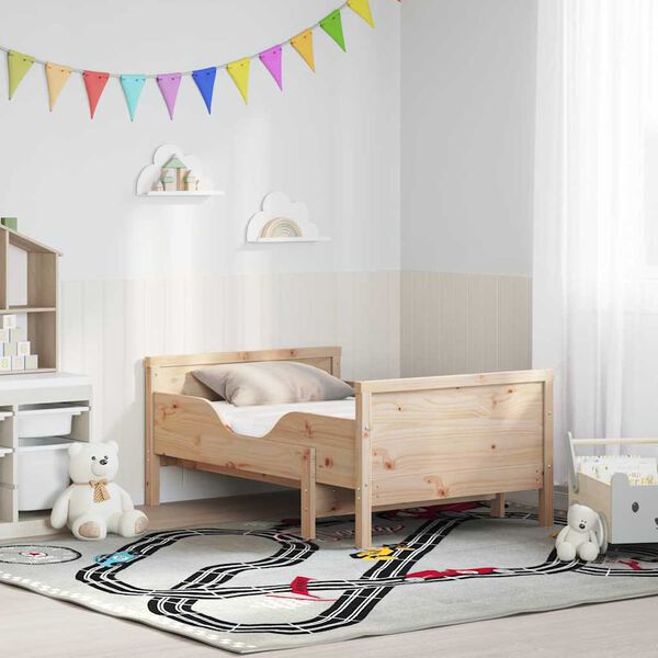 vidaXL Krevetna konstrukcija Smeđa 80 x 200 cm Čvrsto borovo drvo