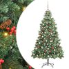vidaXL Umjetno božićno drvce 300 LED lampica Topla bijela PVC i metal