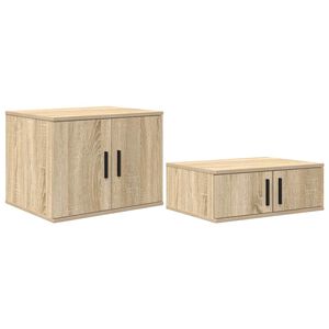 vidaXL Ormarić za pohranu 2 pcs Sonoma hrast 127 x 41 x 40 cm