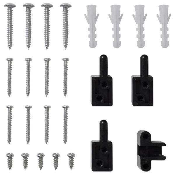 vidaXL Zaslon za insekte s čepom Smeđa i crna 100 x 215 cm