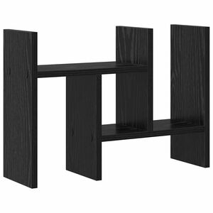 vidaXL Organizator stola Crni hrast 50 x 15,5 x 35,5 cm