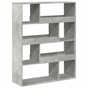 vidaXL Sobna pregrada boja betona 100x33x125,5 cm konstruirano drvo
