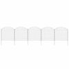 vidaXL Set lučnih vrtnih ograda 77,5 x 78,5 cm zeleni