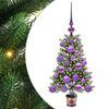 vidaXL Božićno drvce s 150 LED svjetlima s stalakom Zelena 65 cm PE