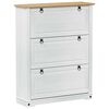vidaXL Ormar za cipele s ladicama Corona Bijelo 99 x 32 x 122 cm