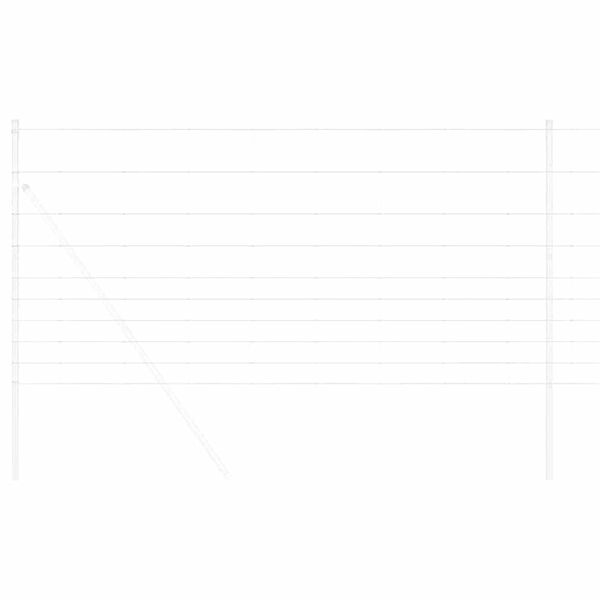 vidaXL Divlja ograda Vruće pocinčano 1000 x 120 x 0,18 cm Željezo