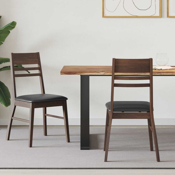 vidaXL Trpezarijske stolice 2 pcs Svijetlosmeđa 43 x 54 x 89 cm