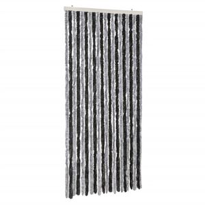 vidaXL Zastor protiv muha sivo-crni 90 x 220 cm od &scaron;enila