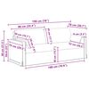 vidaXL Set sofe 2 pcs Tamnozelena 158 x 78 x 80 cm tkanina