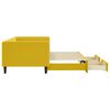 vidaXL Dnevni krevet na razvlačenje s ladicama žuti 90 x 200 cm bar&scaron;un