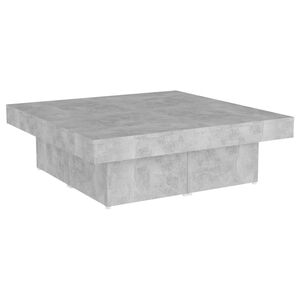 vidaXL Stolić za kavu boja betona 90 x 90 x 28 cm konstruirano drvo
