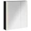 vidaXL Kupaonski ormar s ogledalom Crni hrast 63,5 x 15,5 x 70 cm