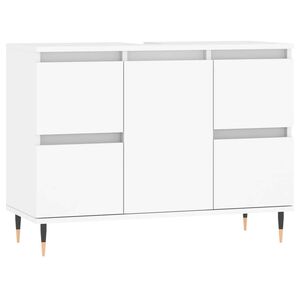 vidaXL Kupaonski ormarić bijeli 80 x 33 x 60 cm od konstruiranog drva