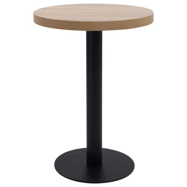 vidaXL Bistro stol svjetlosmeđi 60 cm MDF