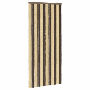 vidaXL Zavjesa protiv insekata Chenille Tamno smeđa i bež 100 x 220 cm