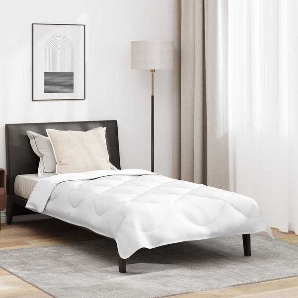 vidaXL Poplun s jastukom 2 pcs Bijelo Mikrovlakna