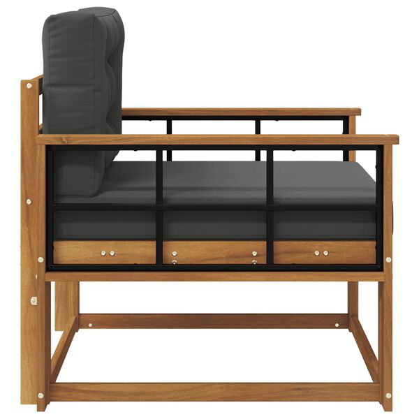 vidaXL Srednja sofa za van Čvrsto drvo akacije Prirodna