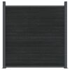 vidaXL Panel za ogradu sivi 1391 x 186 cm WPC