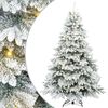vidaXL Umjetno božićno drvce s stalakom Bijelo 240 cm PE i PVC